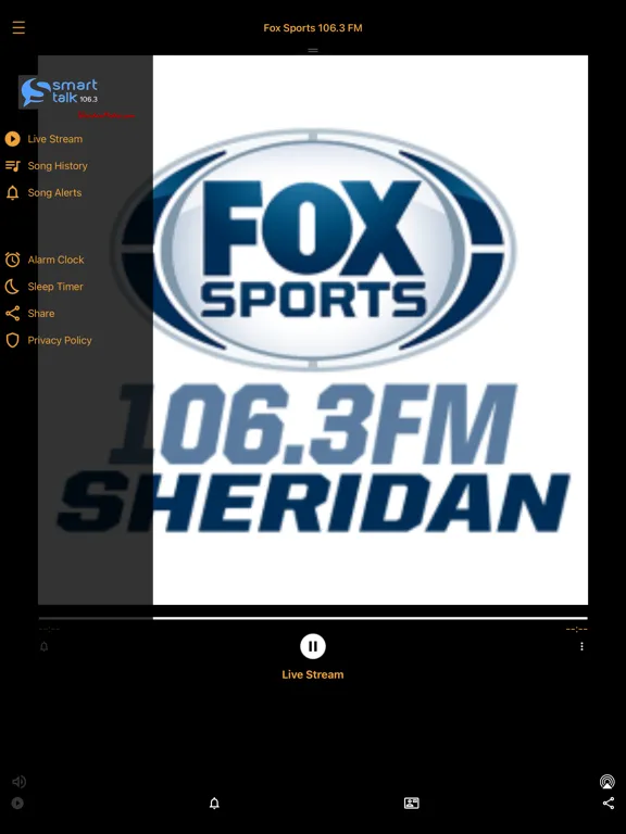 ภาพหน้าจอของ Fox Sports 106.3 FM iPad 