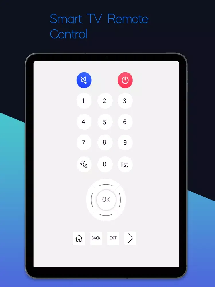 Smart TV Remote Control - WIFI iPad  Screenshots