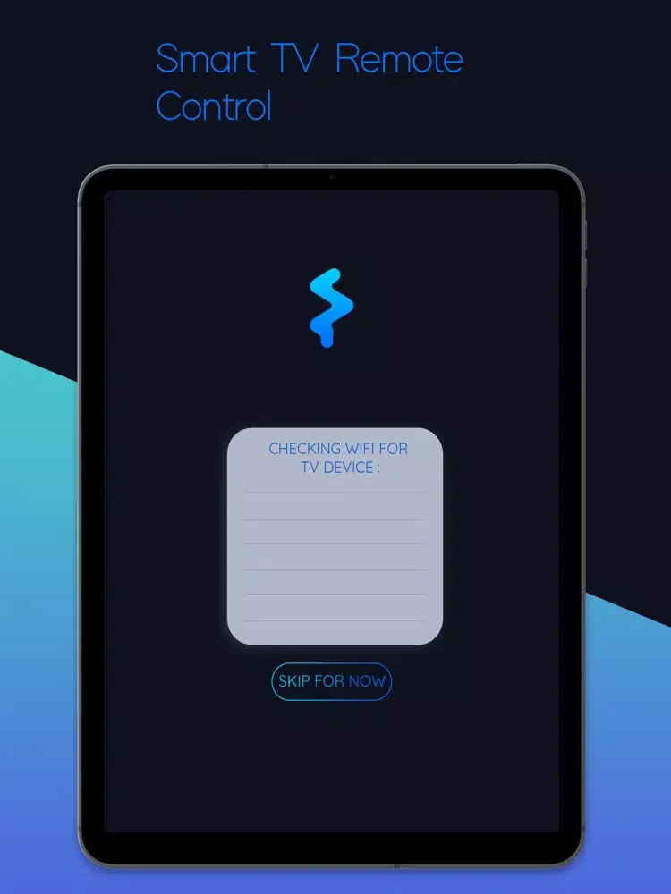 Smart TV Remote Control - WIFI iPad  Screenshots