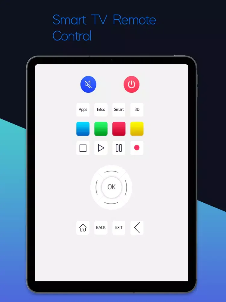 Smart TV Remote Control - WIFI iPad  Screenshots