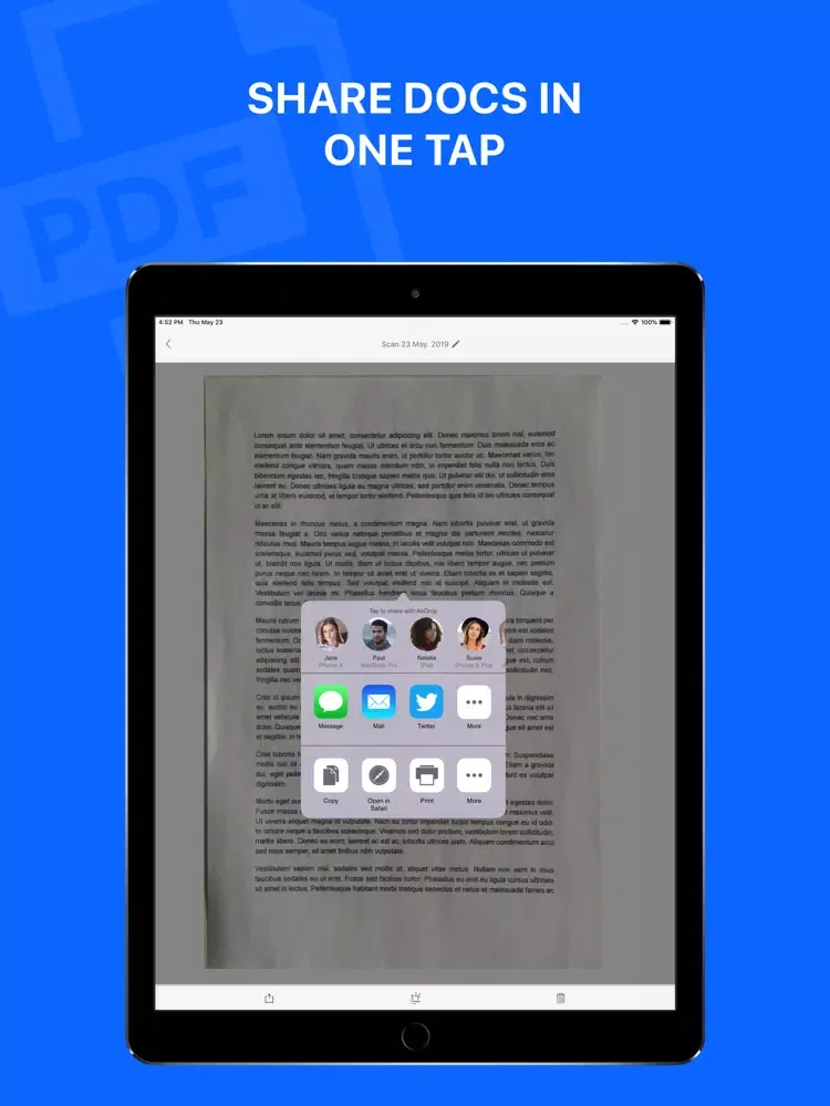 Express Scanner App - Pro Scan iPad  Ekran Görüntüleri
