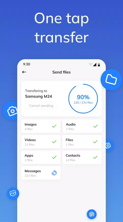 Capturas de pantalla de Smart switch - copy my data