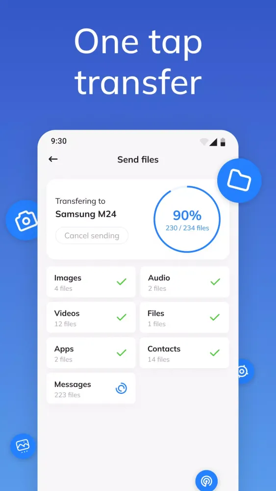 Capturas de pantalla de Smart switch - copy my data