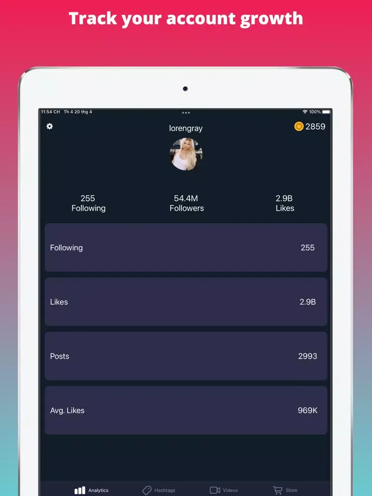 Screenshot di TikPlus - Followers & Likes iPad 