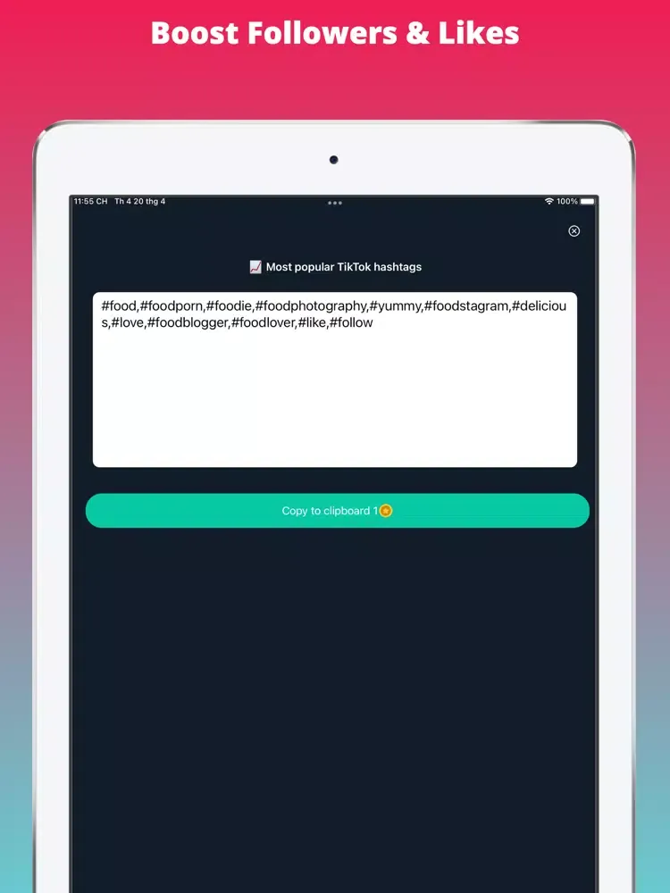 Screenshot di TikPlus - Followers & Likes iPad 