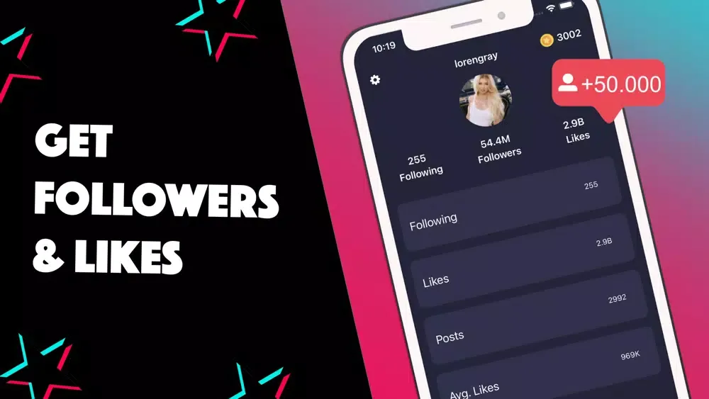 Screenshot di TikPlus - Followers & Likes