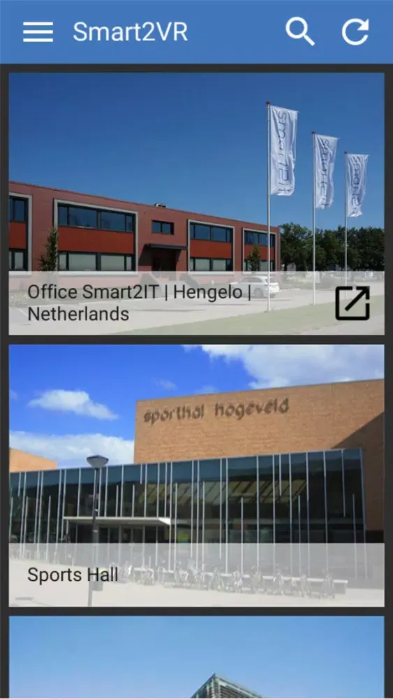 Capturas de tela do Smart2VR