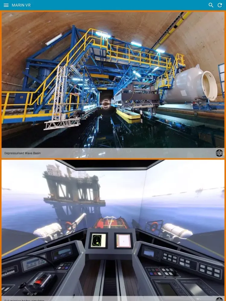 MARIN VR iPad  Screenshots