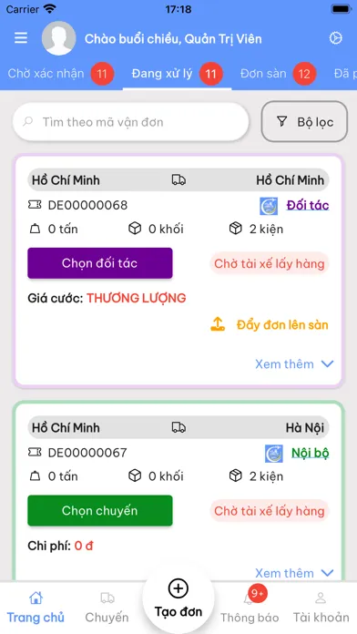 Smart Cargo TMS - ĐPV Screenshots