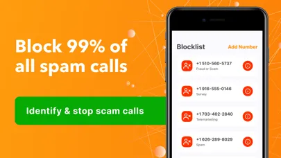 Capturas de tela do Spam Call Blocker: Stop Scam