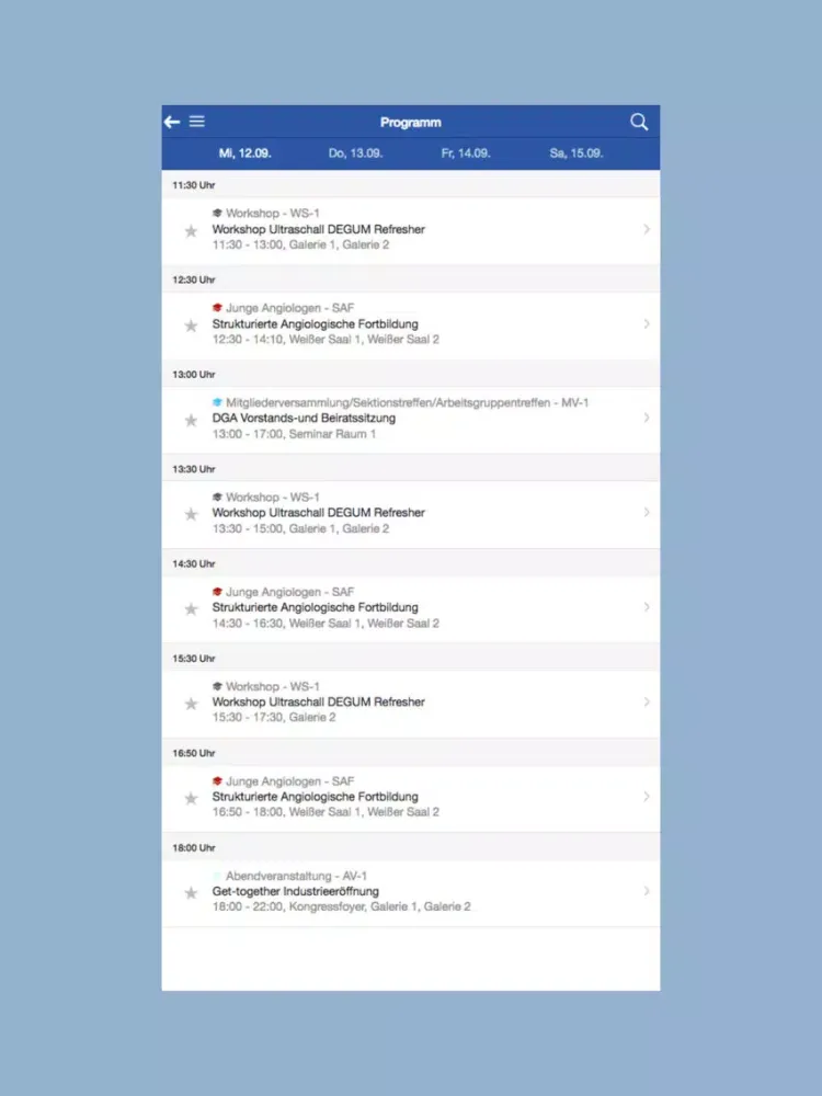 Capturas de pantalla de DGA Angio 2018 iPad 