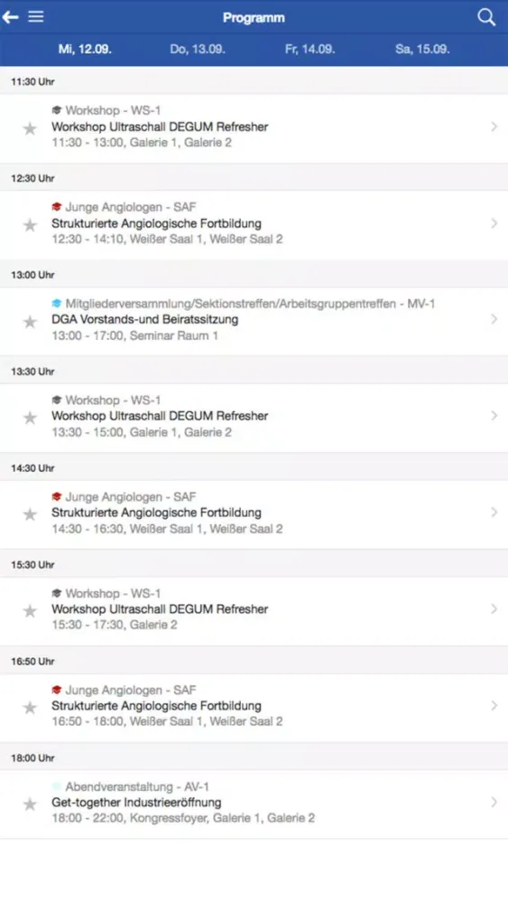 Capturas de pantalla de DGA Angio 2018