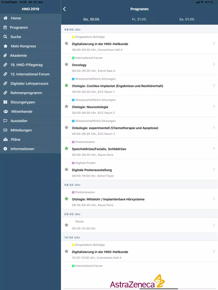 HNO 2019 iPad  Screenshots