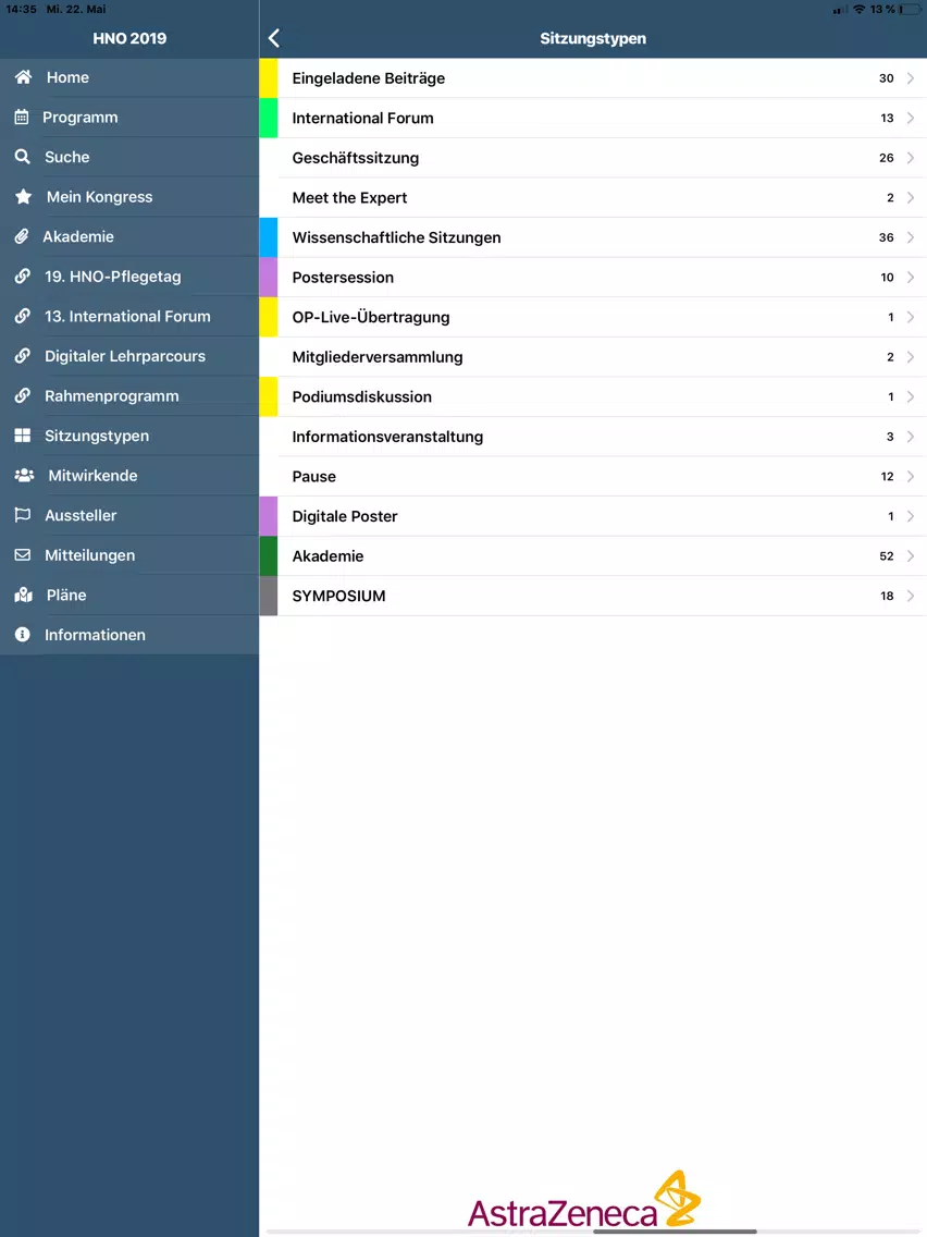 HNO 2019 iPad  Screenshots
