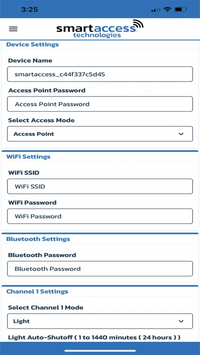 SmartAccess Technologies PLUS スクリーンショット
