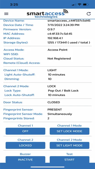 SmartAccess Technologies PLUS スクリーンショット