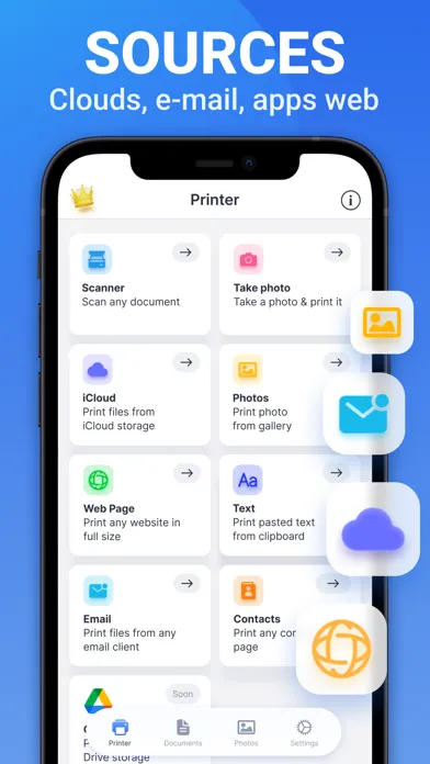 Captures d'écran de Smart Air Printer Master App