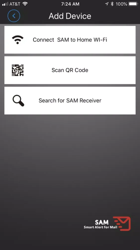 Tangkapan skrin SAM - Smart Alert for Mail