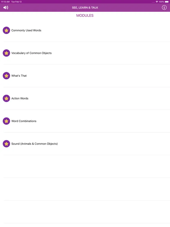 Tangkapan skrin SmarTap - See, Learn & Talk iPad 