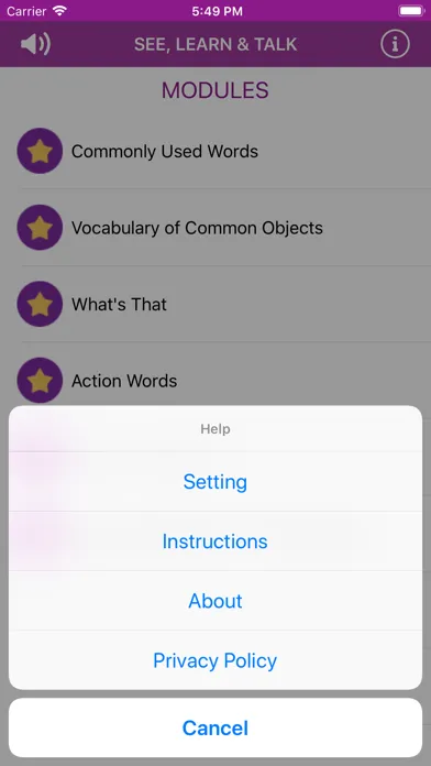 Tangkapan skrin SmarTap - See, Learn & Talk