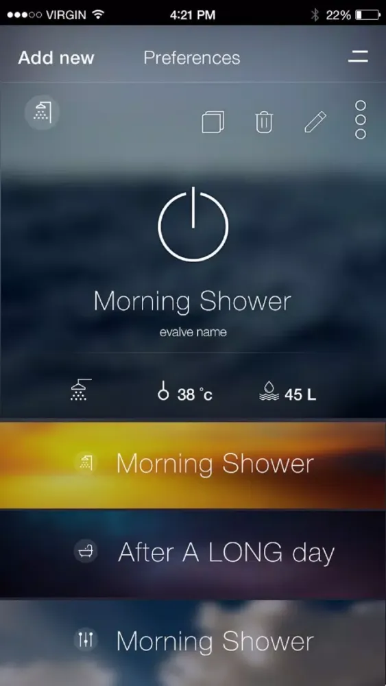 SmarTap Digital Shower スクリーンショット