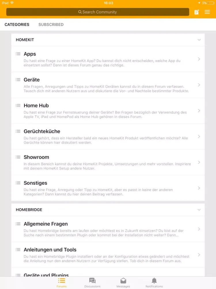 Скриншоты SmartApfel Forum iPad 