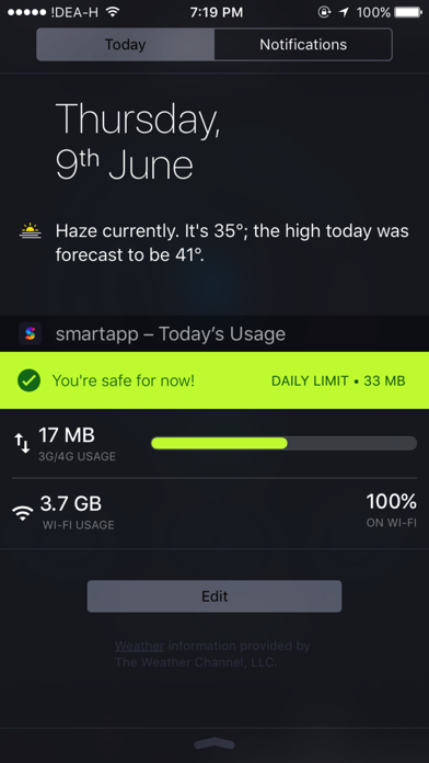 Zrzuty ekranu Advanced Data Usage Tracker - smartapp