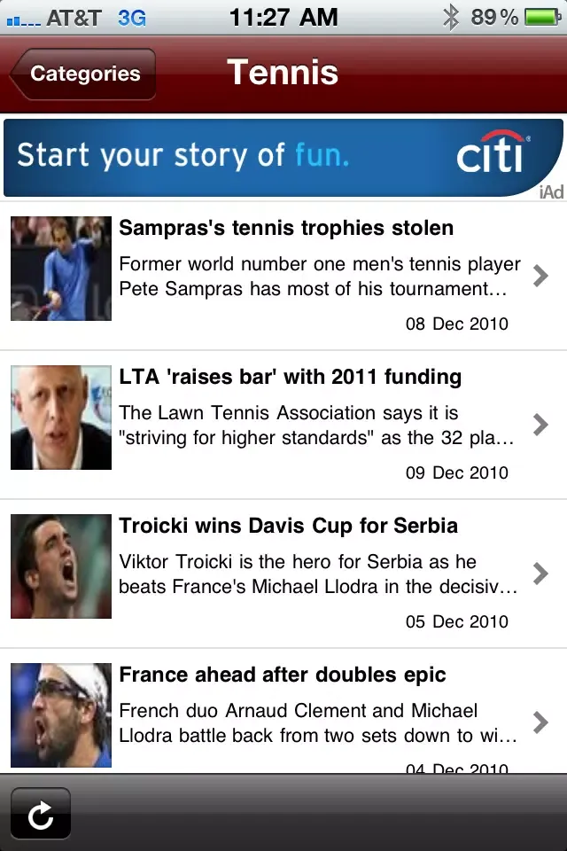 Скриншоты Sports News