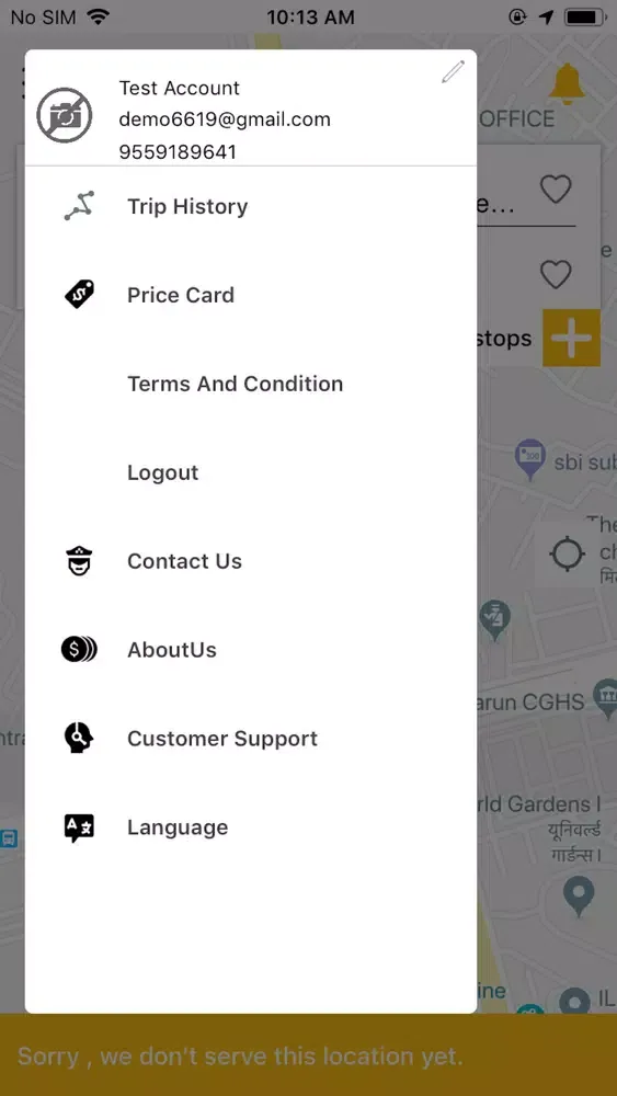 Smart Bee Taxi Ekran Görüntüleri