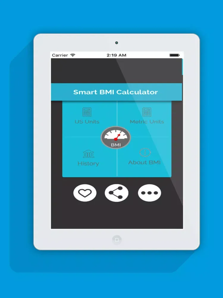 Smart weight BMI Calculator iPad  سکرین شاٹس