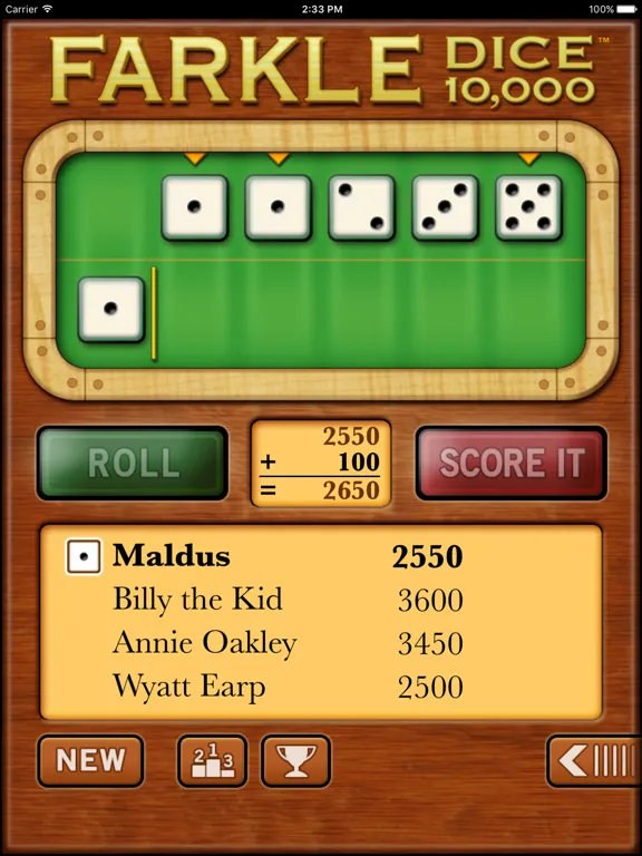 Farkle Dice DLX iPad 應用截圖