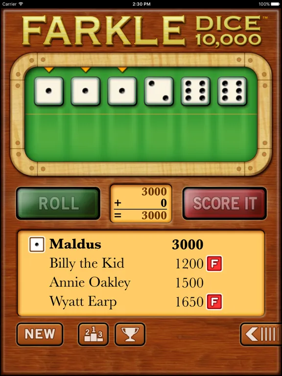 Farkle Dice DLX iPad 應用截圖