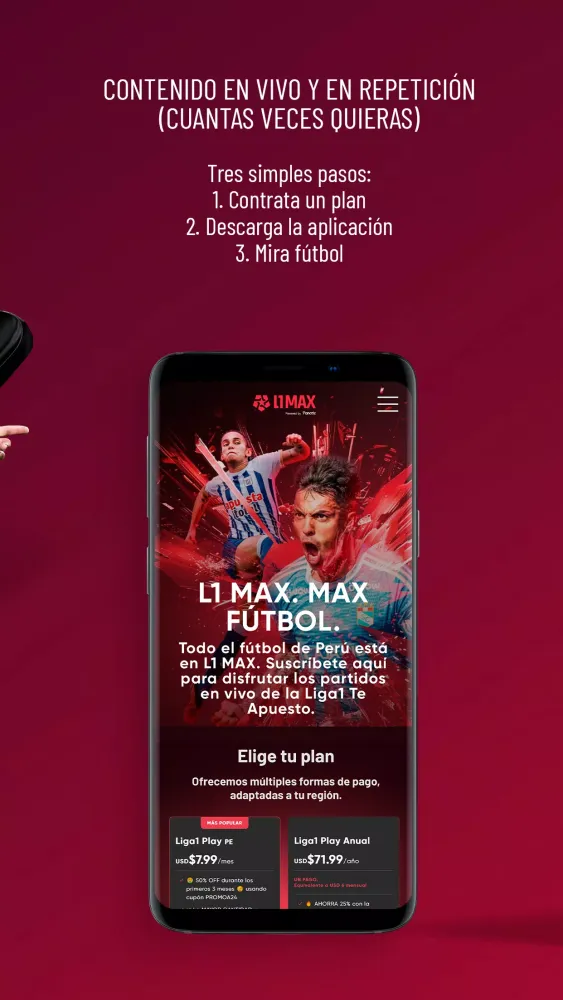 Capturas de tela do L1 MAX