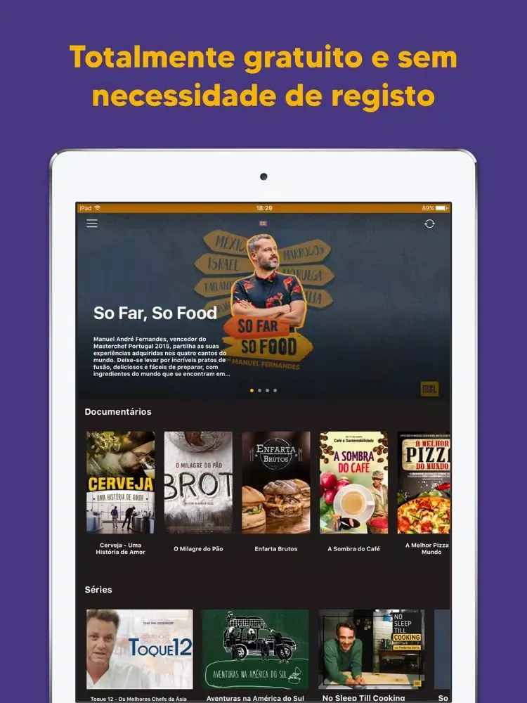 Скриншоты Meel TV iPad 