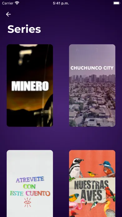 Capturas de tela do CNTV Play