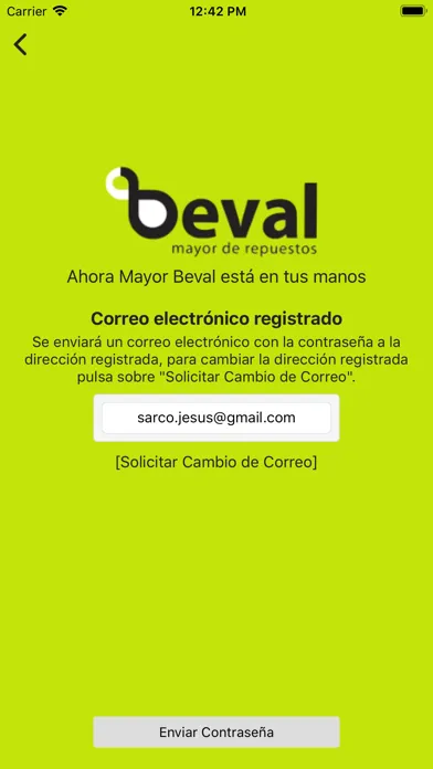 Capturas de tela do Catálogo Digital Beval C.A.