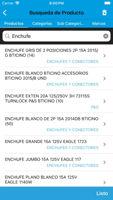 Captures d'écran de Catálogo Digital Cofersa