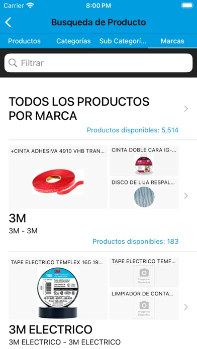 Captures d'écran de Catálogo Digital Cofersa