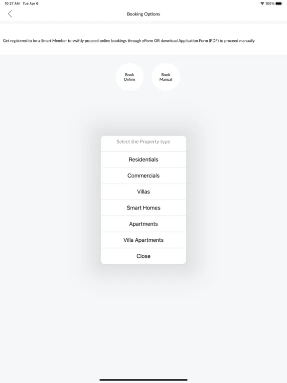 Tangkapan layar Smart City Digital iPad 