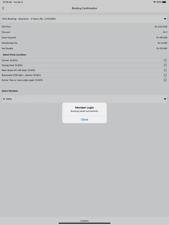 Tangkapan layar Smart City Digital iPad 