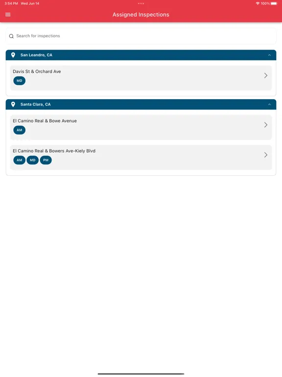 SCS CalTrans Inspections iPad 应用截图