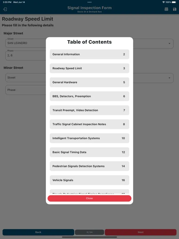 SCS CalTrans Inspections iPad 应用截图