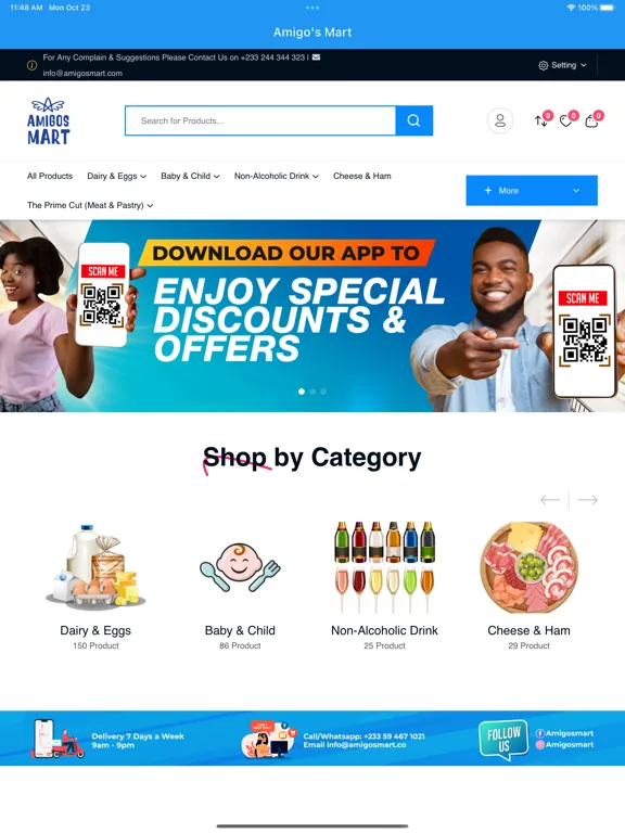 Amigo's Mart iPad  سکرین شاٹس