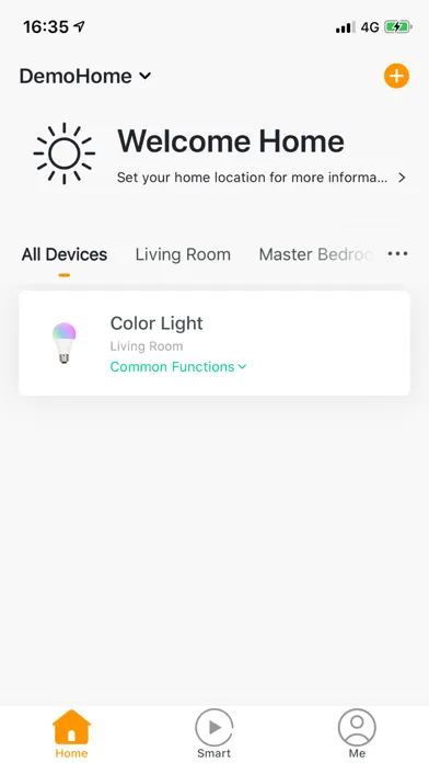 Tangkapan layar Easy Connect - Smart Home