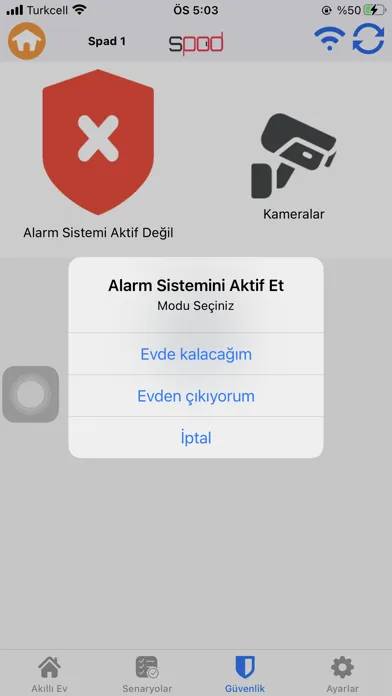 SPad HomeKit Ekran Görüntüleri