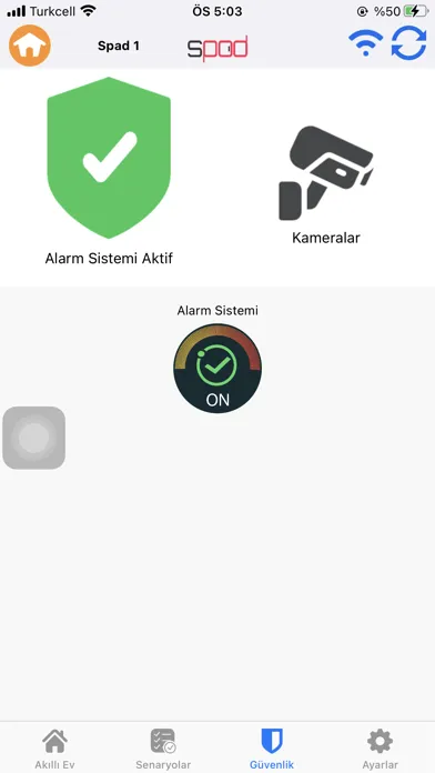 SPad HomeKit Ekran Görüntüleri