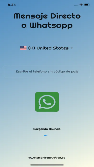 Screenshot di Mensaje Directo