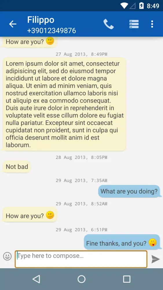 Screenshot di SmartSMS Free