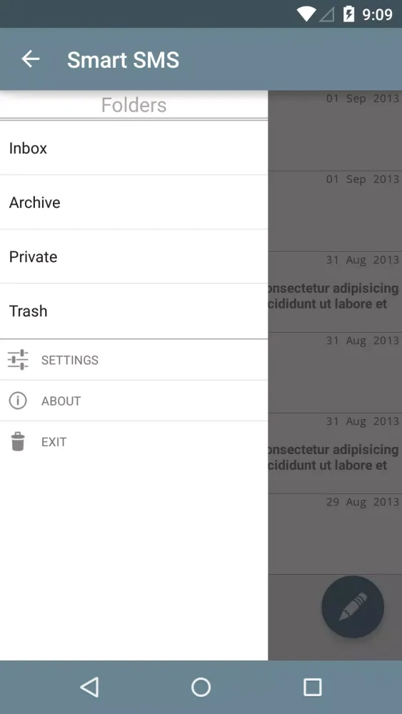 Screenshot di SmartSMS Free