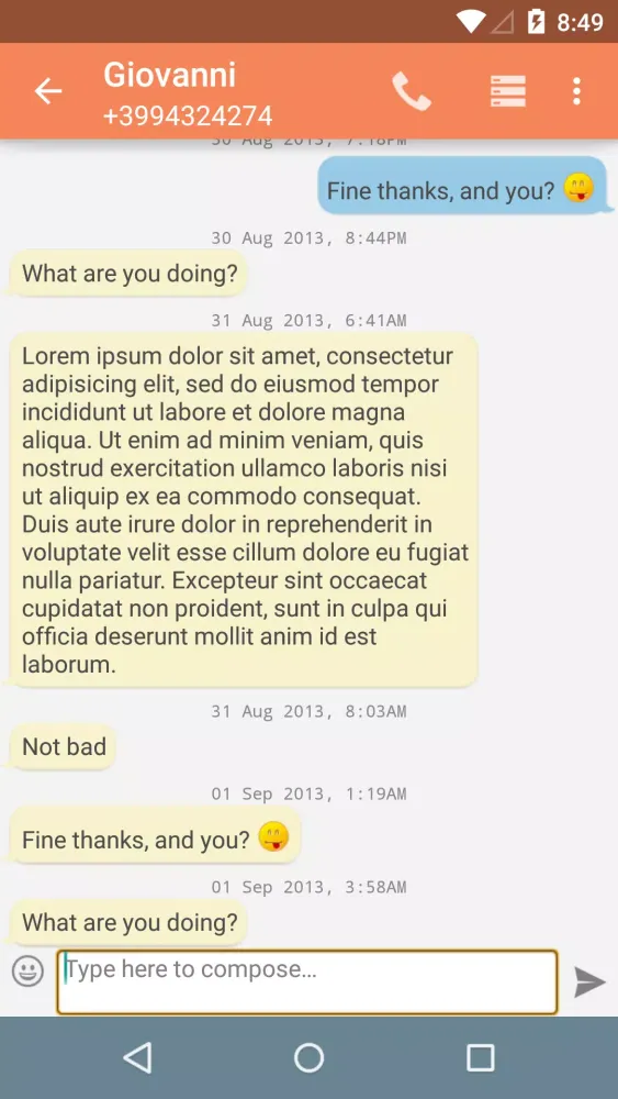 Screenshot di SmartSMS Free